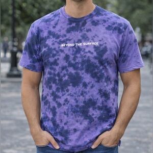 Purple Tie-Dye Men's Shirt